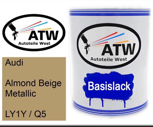 Audi, Almond Beige Metallic, LY1Y / Q5: 1L Lackdose, von ATW Autoteile West.